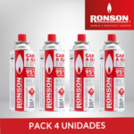 PACK GAS BUTANO RONSON X 4 UNIDADES