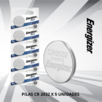 ENERGIZER CR 2032 X 5 UNIDADES