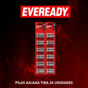 EVEREADY AAA TIRA 24 UNIDADES