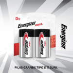 ENERGIZER GRANDE TIPO D X 2 UNI.