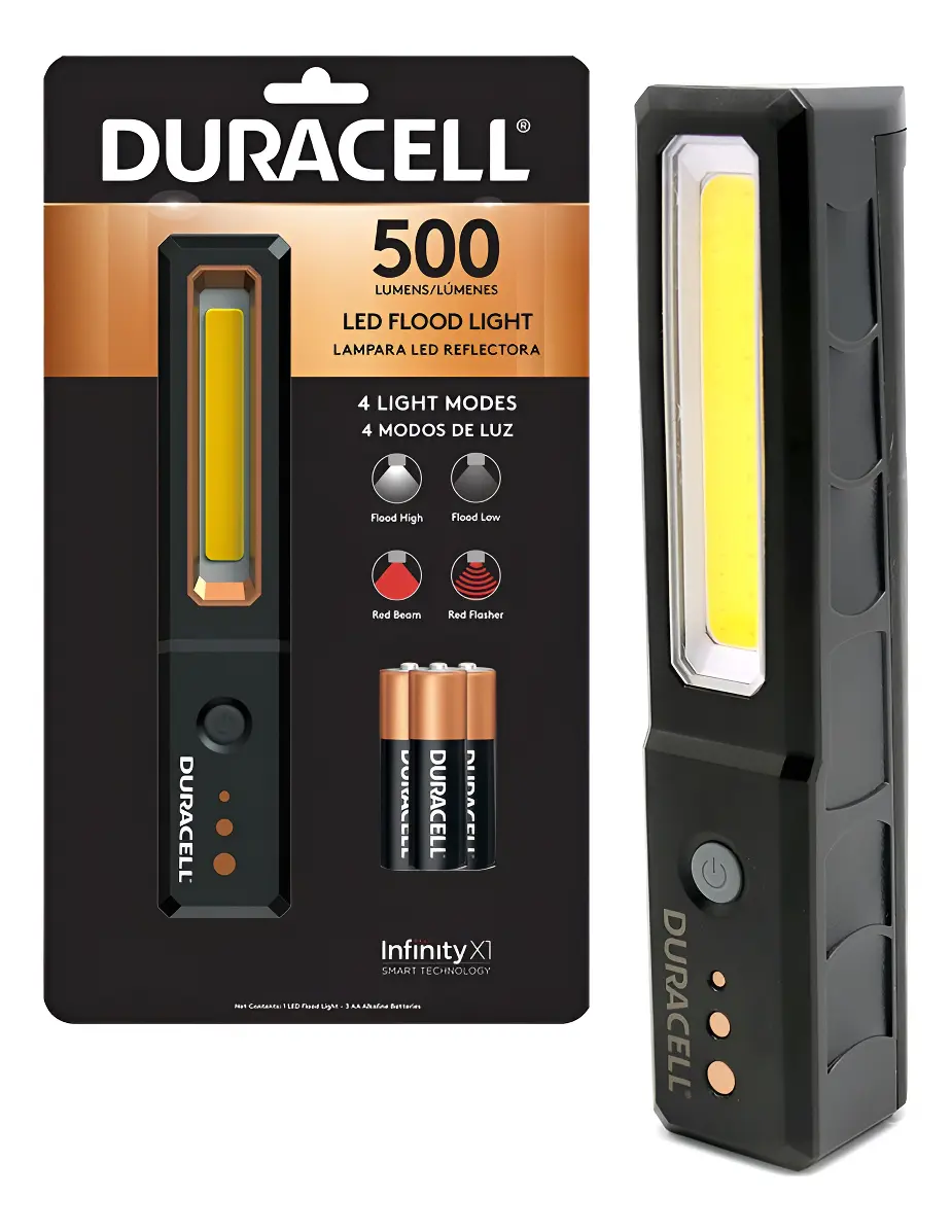 LAMPARA LED DURACELL 500 LUMENES