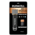 LINTERNA DURACELL WATERPROOF 200 LUMENES