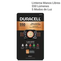 LINTERNA HEADLAMP DURACELL 550 LUMENES